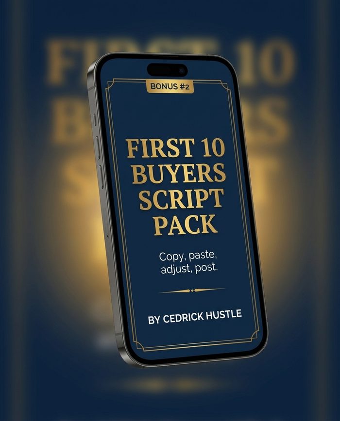 Bonus 2: First 10 Buyers Script Pack